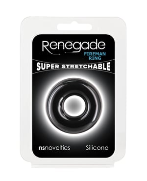 Renegade Fireman Cock Ring – Small Black by Renegade product image