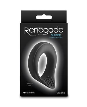 Renegade Slider Vibrating Cock Ring – Black by Renegade product image