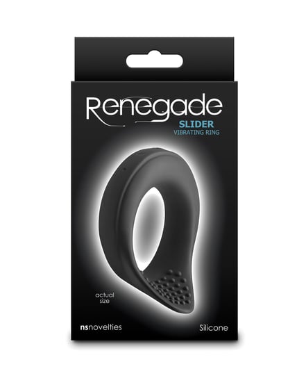 Renegade Slider Vibrating Cock Ring – Black by Renegade product image