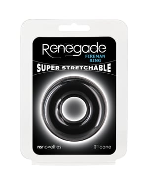 Renegade Fireman Cock Ring – Large Black by Renegade product image