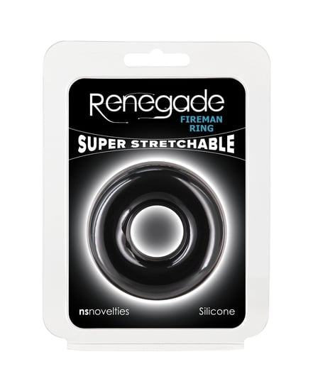 Renegade Fireman Cock Ring – Large Black by Renegade product image