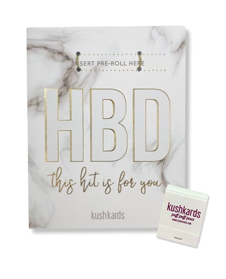 HBD Birthday Greeting Card w/Matchbook by Kush Kards product image