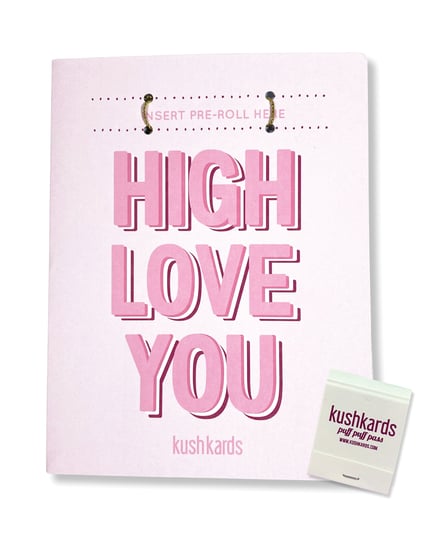 High Love You Greeting Card w/Matchbook by Kush Kards product image
