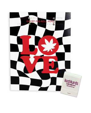 Love Retro Greeting Card w/Matchbook by Kush Kards product image