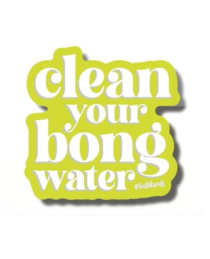 Bong Water Sticker – Pack of 3 by Kush Kards product image