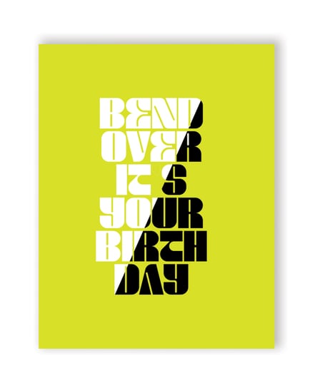 Bend Over Birthday Greeting Card by Kush Kards product image