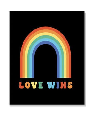 Love Wins Greeting Card by Kush Kards product image