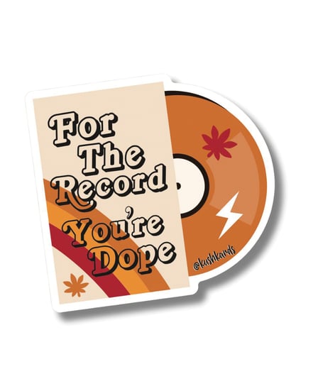 For the Record Sticker – Pack of 3 by Kush Kards product image