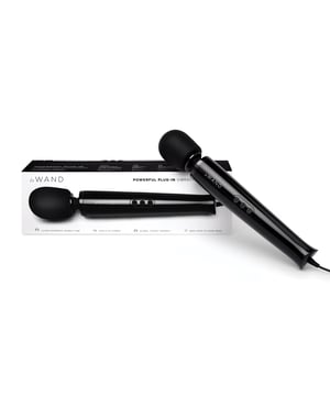Le Wand Powerful Plug-In Vibrating Massager – Black by Le Wand product image