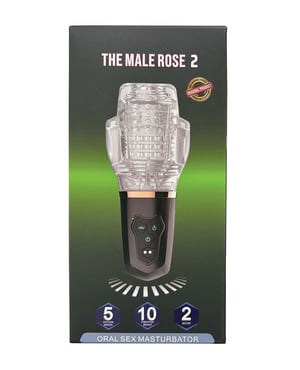 The Male Rose 2 Sucking & Vibrating Blow Job Sucker – Black by The Male Rose product image