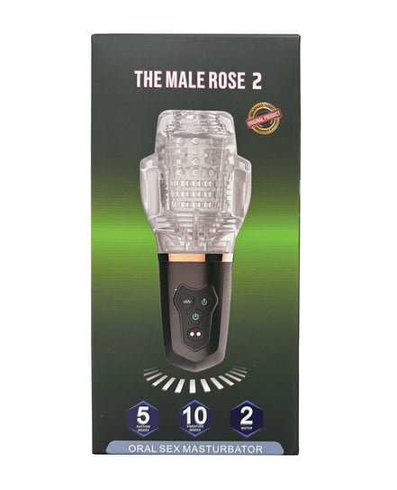 The Male Rose 2 Sucking & Vibrating Blow Job Sucker – Black by The Male Rose product image
