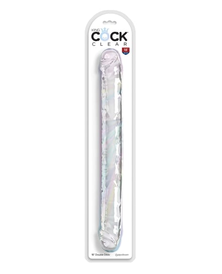 King Cock Clear 18″ Double Dildo – Clear by King Cock product image