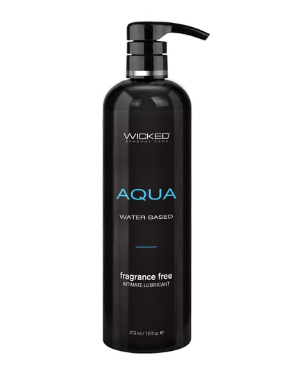 Wicked Sensual Care Aqua Waterbased Lubricant – 16 oz Fragrance Free by Wicked Sensual Care product image