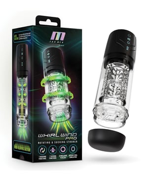 Blush M for Men Whirlwind Pro Stroker – Black by M for Men product image