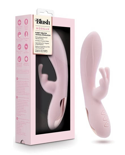 Blush Morgan Rabbit Vibrator – Pink by Blush Novelties product image
