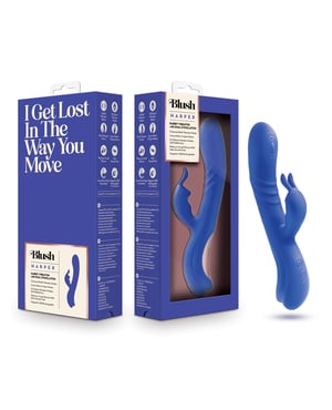 Blush Harper Rabbit Vibrator – Midnight by Blush Novelties product image