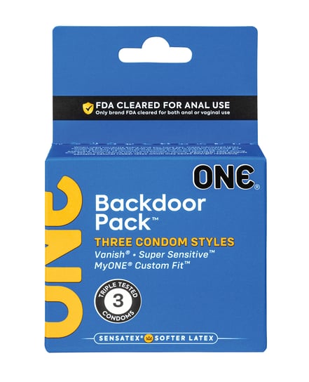 One Backdoor Pack Custom Fit Condoms – Pack of 3 by One product image