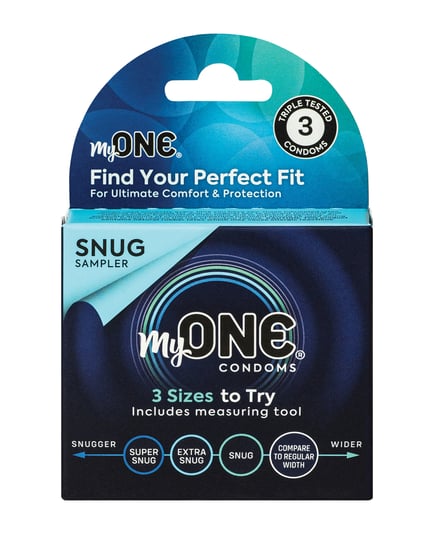 My One Snug Sampler Condoms – Pack of 3 by One product image