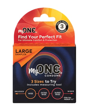 My One Large Sampler Condoms – Pack of 3 by One product image