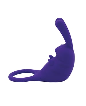Natalie’s Toy Box The Cock Hopper Cock Ring & Bullet Vibrator – Purple by Like A Kitten product image