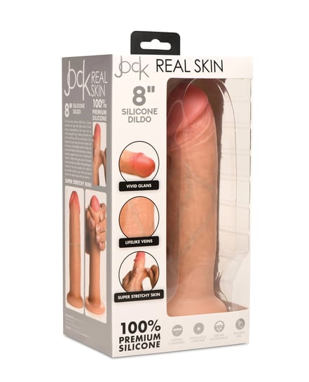 Curve Toys Jock Real Skin Silicone 8″ Dildo by Jock product image