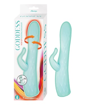 Goddess Heat-up & Rotating Vibrator – Aqua by Goddess product image