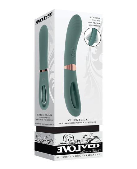 Evolved Chick Flick G-Spot Vibrator – Teal by Evolved product image