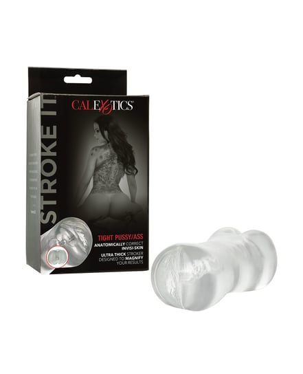 Stroke It Tight Pussy & Ass Masturbator – Clear by California Exotic Novelties product image