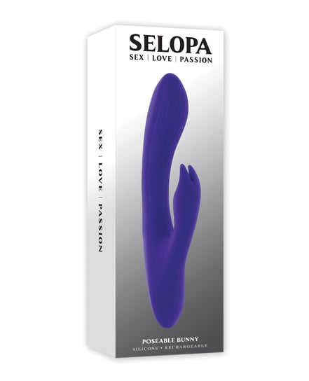 Selopa Poseable Bunny Rabbit Vibrator – Purple by Selopa product image