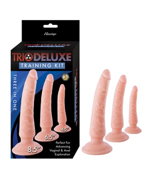 Trio Deluxe Dildo Training Kit – Set of 3 by Nasstoys product image