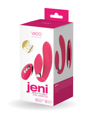VeDO Jeni Dual Motor Vibe w/Remote – Pink by VeDO product image