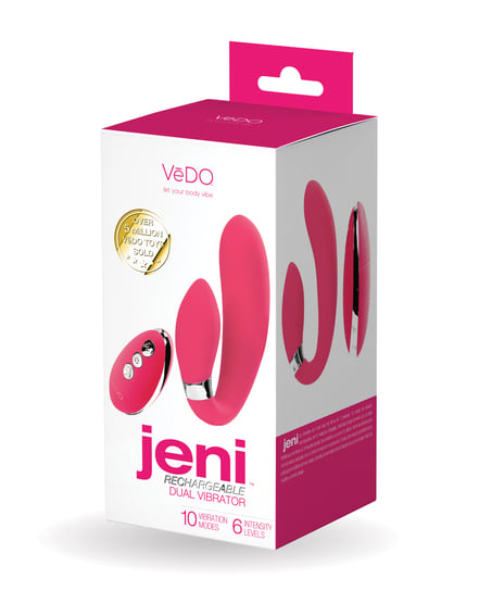 VeDO Jeni Dual Motor Vibe w/Remote – Pink by VeDO product image