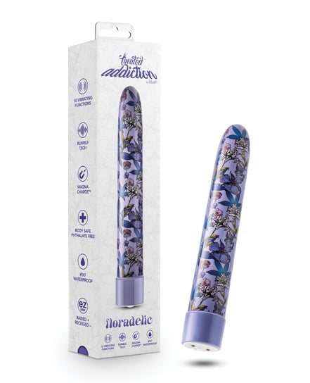 Blush Limited Addiction Floradelic 7″ Rechargeable Vibe – Purple by Limited Addiction product image