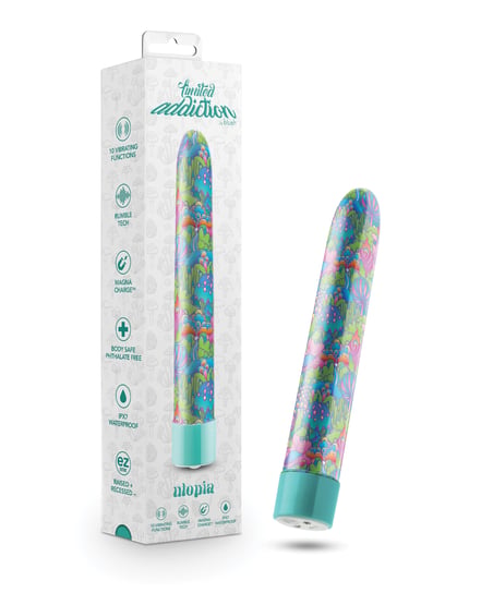 Blush Limited Addiction Utopia 7″ Rechargeable Vibe – Aqua by Limited Addiction product image