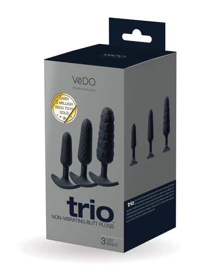 VeDO Trio Anal Plug Set – Black by VeDO product image