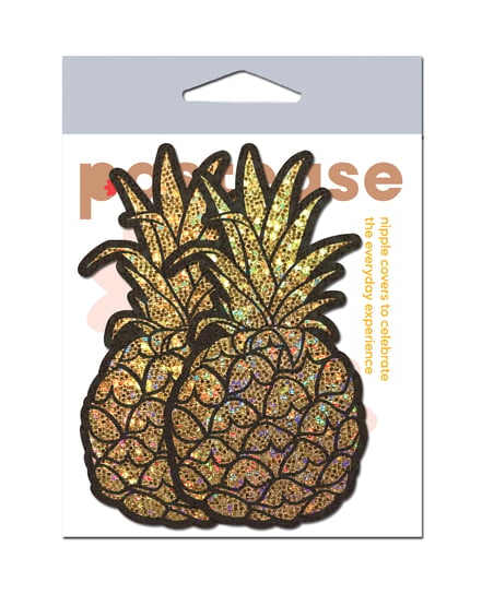 Pastease Premium Glitter Pineapple – Gold O/S by Pastease product image