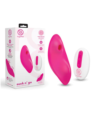 Together Suck n’ Go Remote Controlled Panty Vibrator – Pink by Together product image