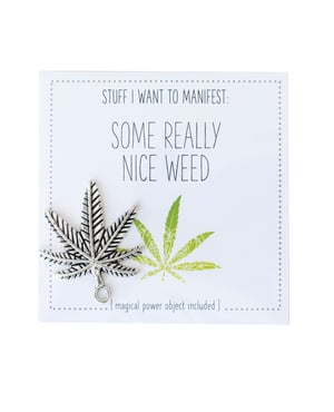 Warm Human Some Really Nice Weed Mini Card & Charm by Warm Human product image