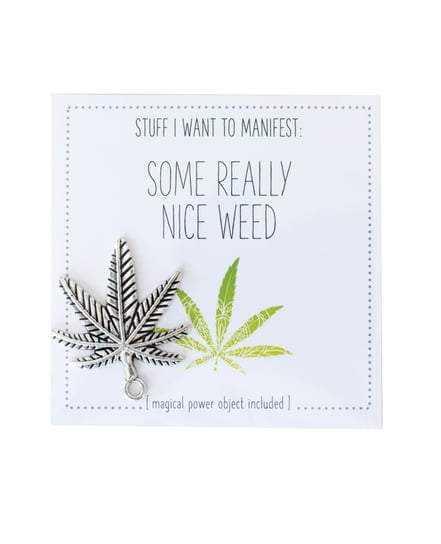Warm Human Some Really Nice Weed Mini Card & Charm by Warm Human product image