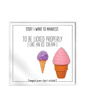 Warm Human To Be Licked Properly Mini Card & Charm by Warm Human product image