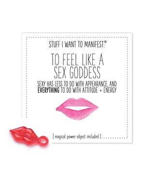 Warm Human To Feel Like A Sex Goddess Mini Card & Charm by Warm Human product image