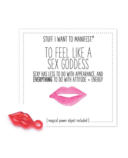 Warm Human To Feel Like A Sex Goddess Mini Card & Charm by Warm Human product image