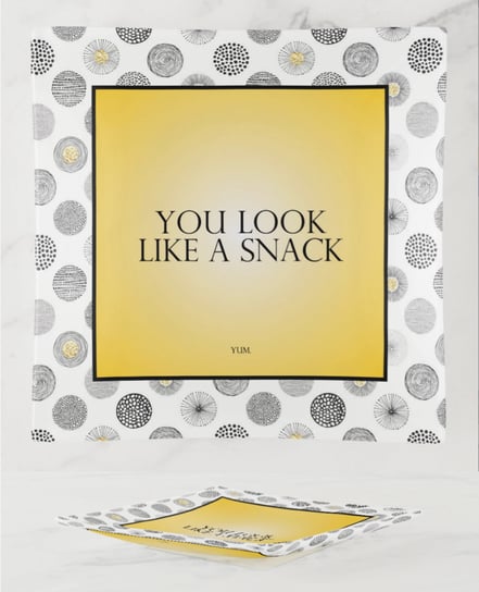 Warm Human You Look Like a Snack Glass Trinket Tray by Warm Human product image