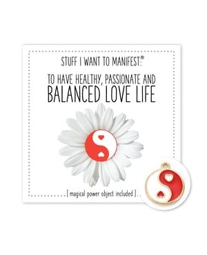 Warm Human Healthy Balanced Love LIfe Mini Card & Charm by Warm Human product image