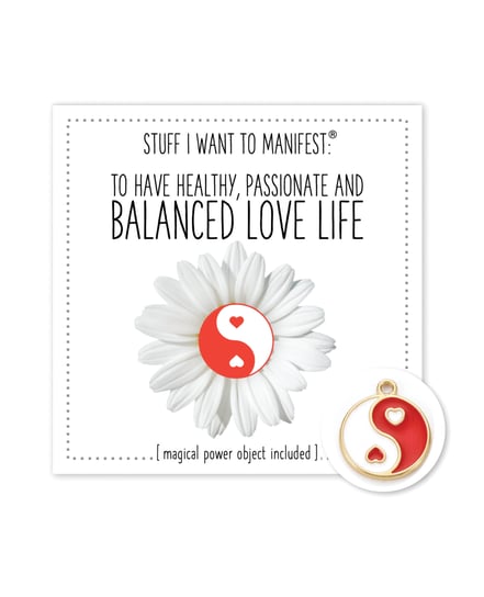 Warm Human Healthy Balanced Love LIfe Mini Card & Charm by Warm Human product image