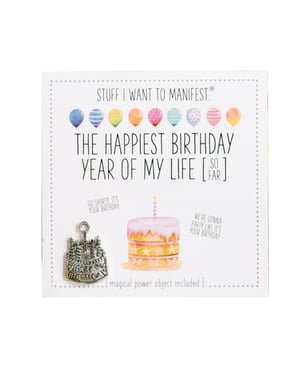 Warm Human The Best Birthday Year of My Life (So Far) Mini Card & Charm by Warm Human product image