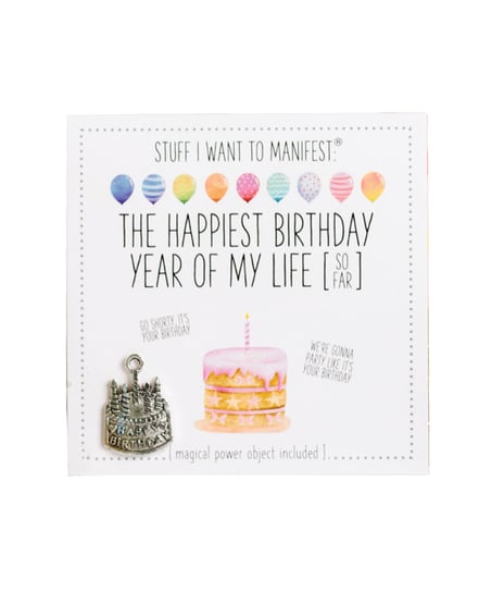 Warm Human The Best Birthday Year of My Life (So Far) Mini Card & Charm by Warm Human product image