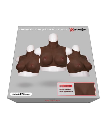 XX-DREAMTOYS Ultra Realistic B Cup Breast Form Small – Black by XX-Dreamtoys product image
