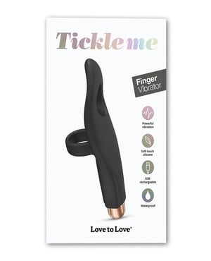 Love to Love Tickle Me Finger Vibe – Black Onyx by Love to Love product image