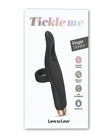 Love to Love Tickle Me Finger Vibe – Black Onyx by Love to Love product image
